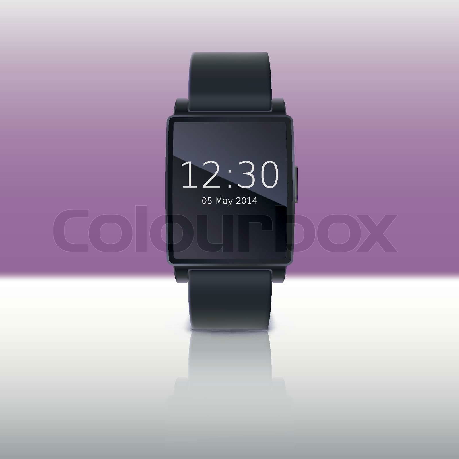 Electronic watch computer interface. Smart watches with ref Colourbox