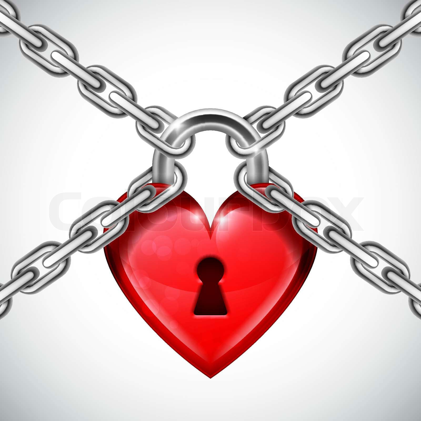Heart lock chain outlet