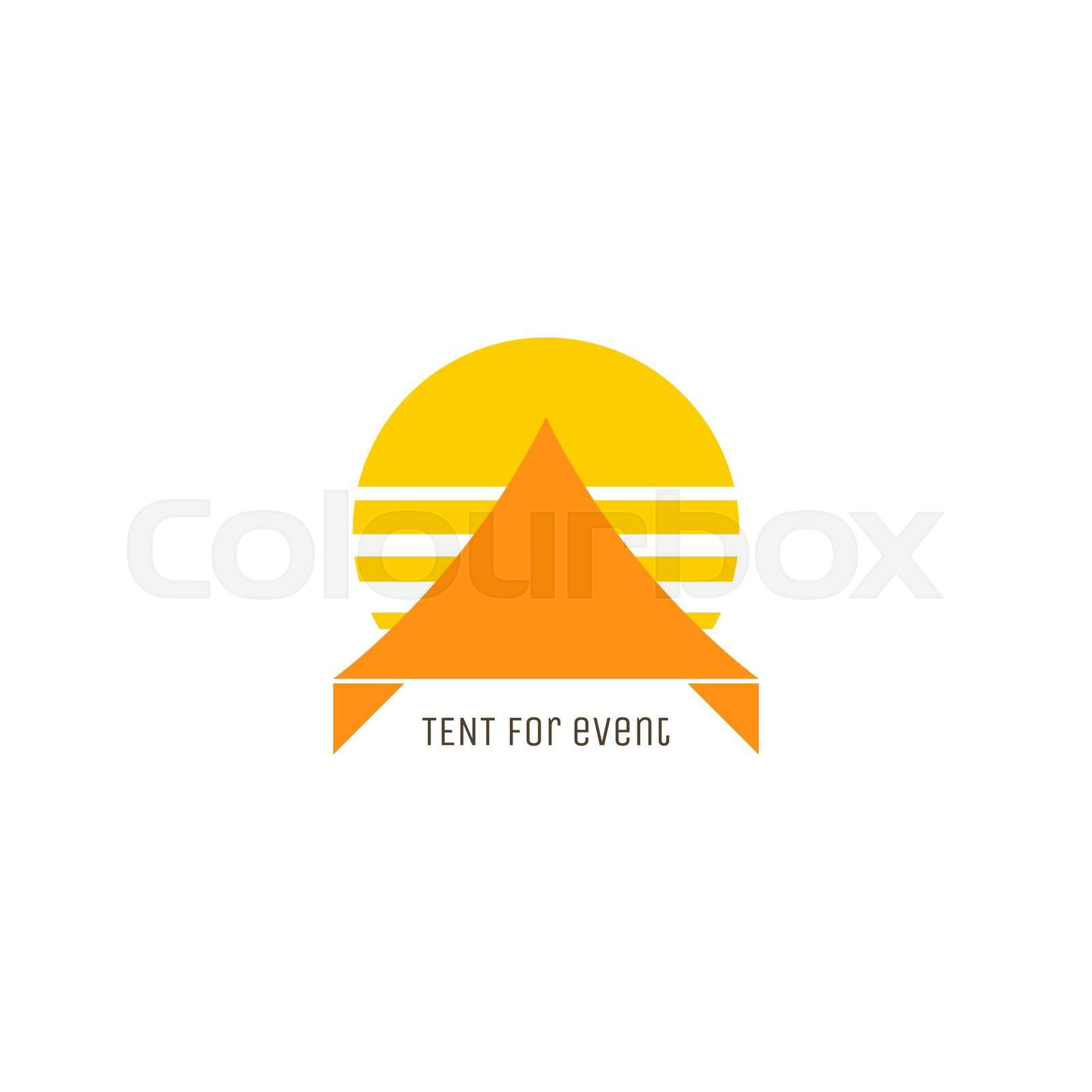 Event tent logo concept. Stock vector Colourbox
