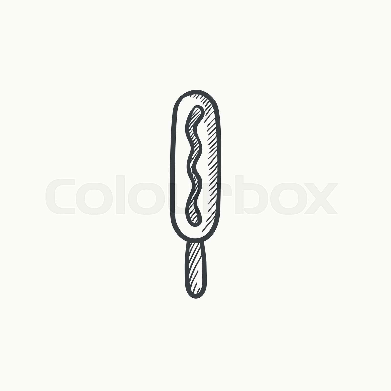 Corn dog icon online
