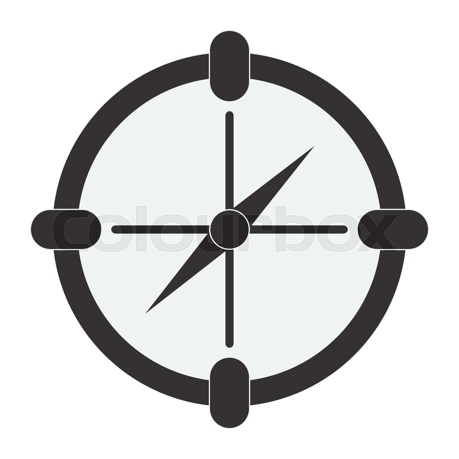 Flat design single compass icon vector illustration Colourbox