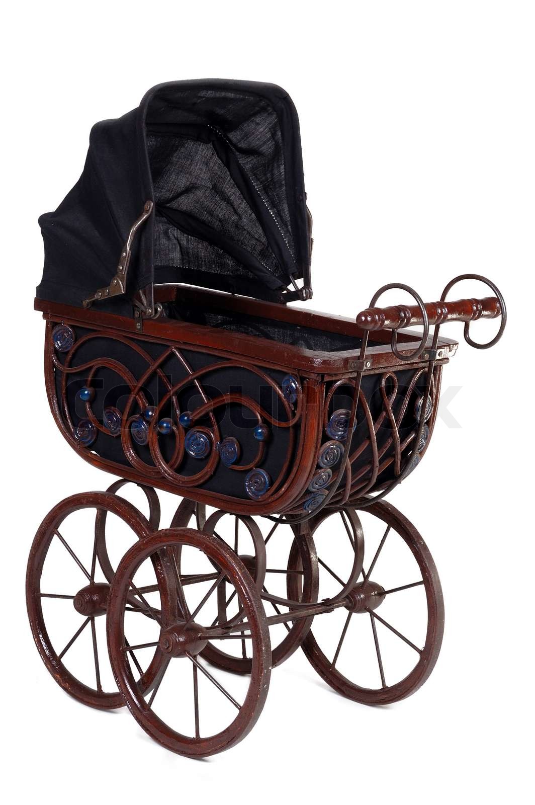 Old fashioned stroller Colourbox