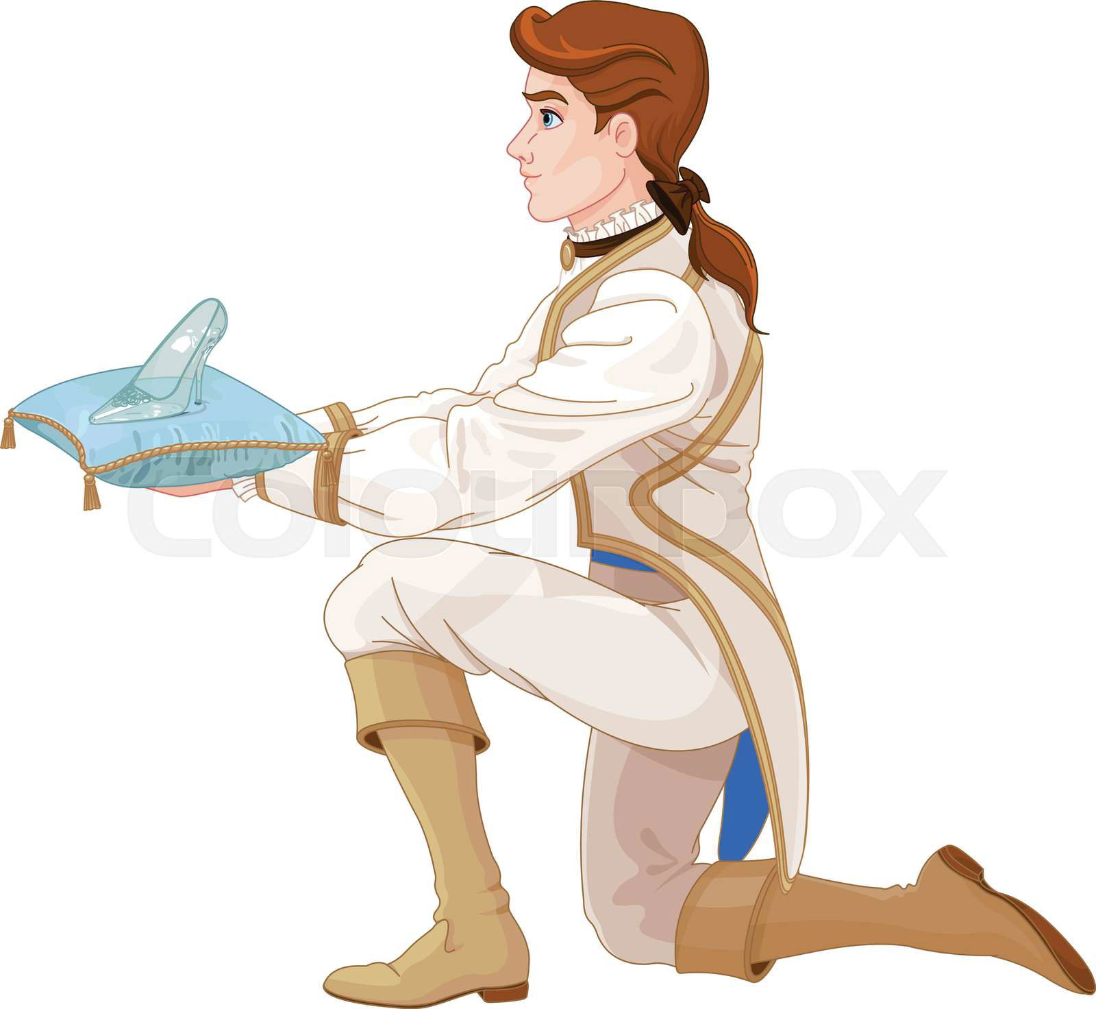 Prince presents a glass slipper Colourbox