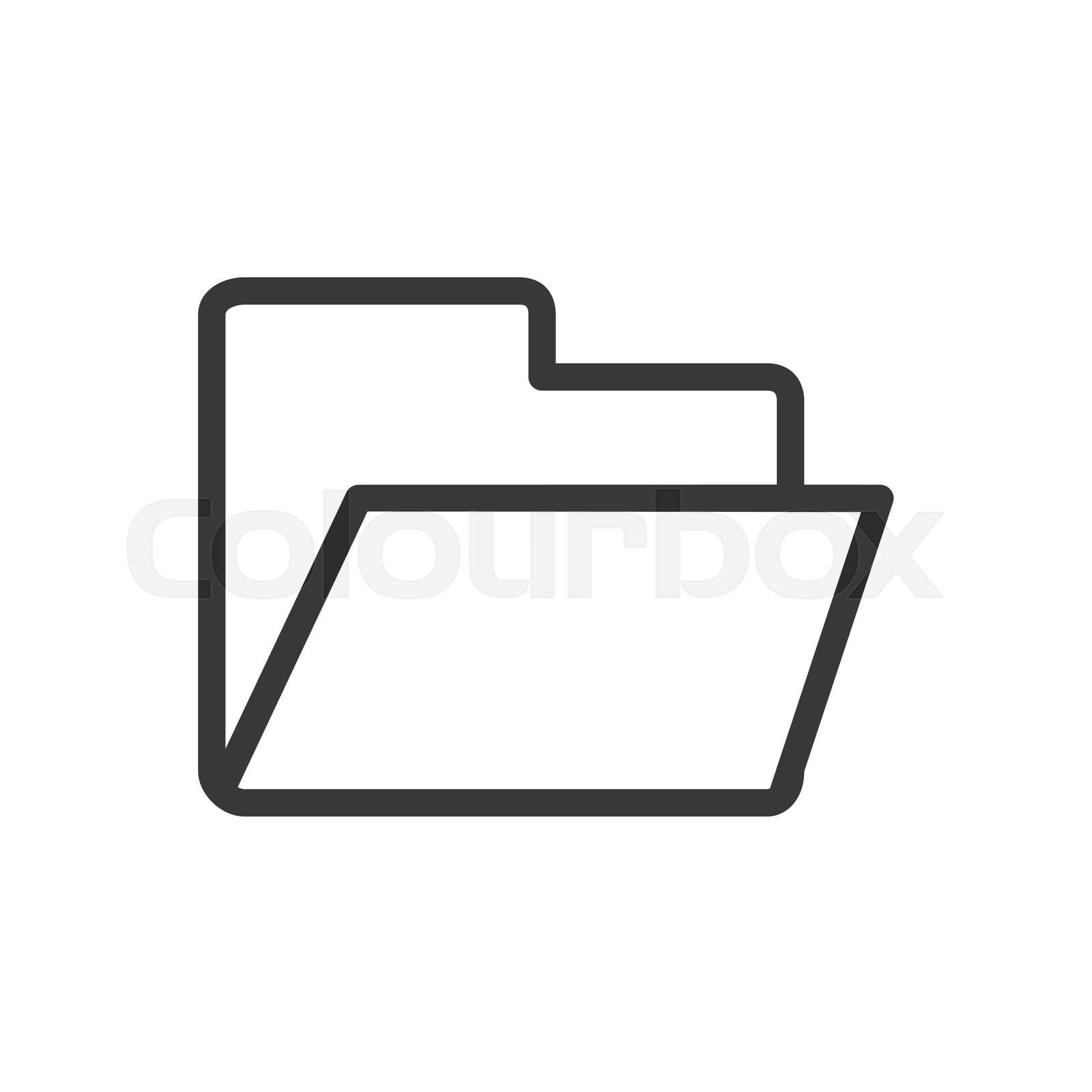 White folder icon online