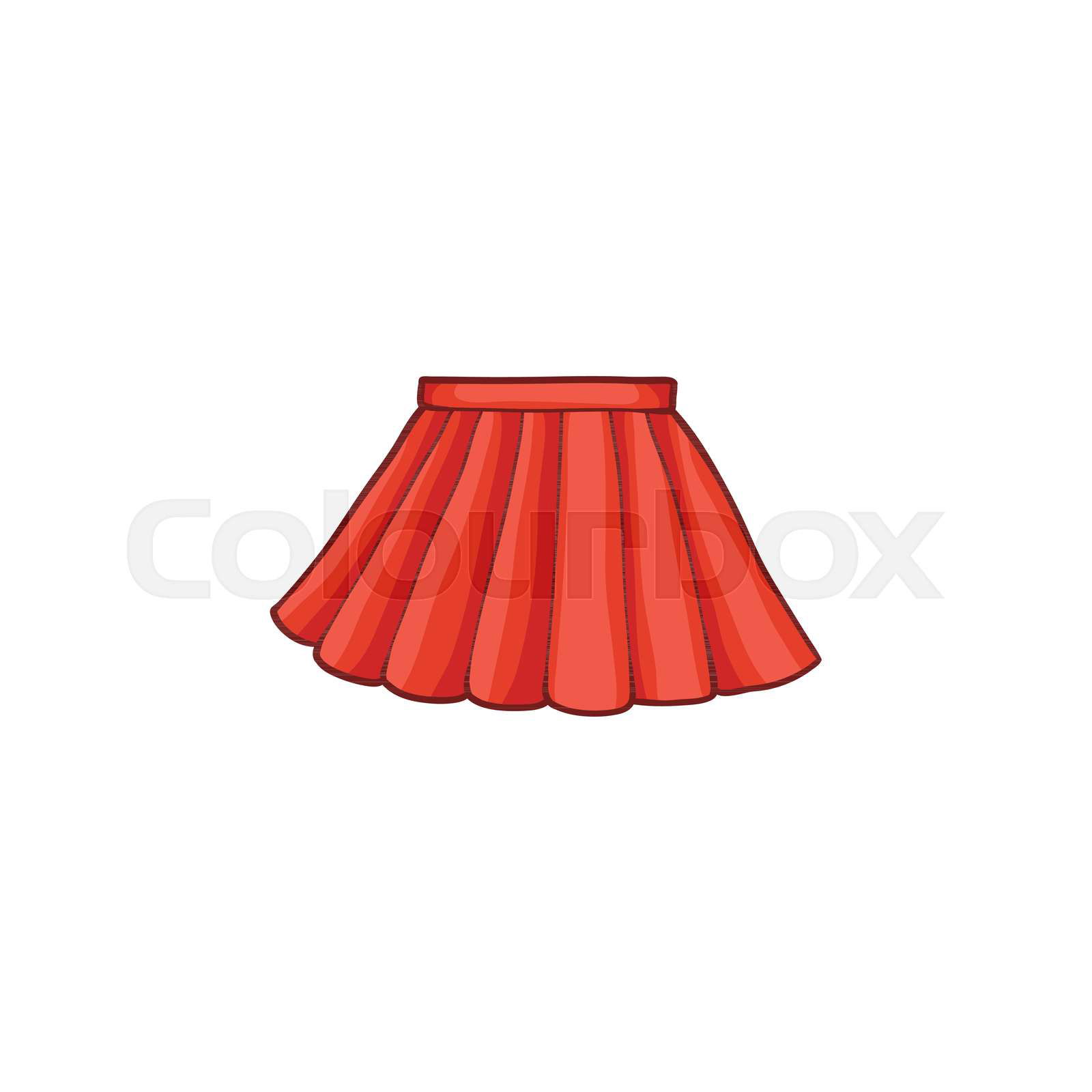 Red skirt vector top