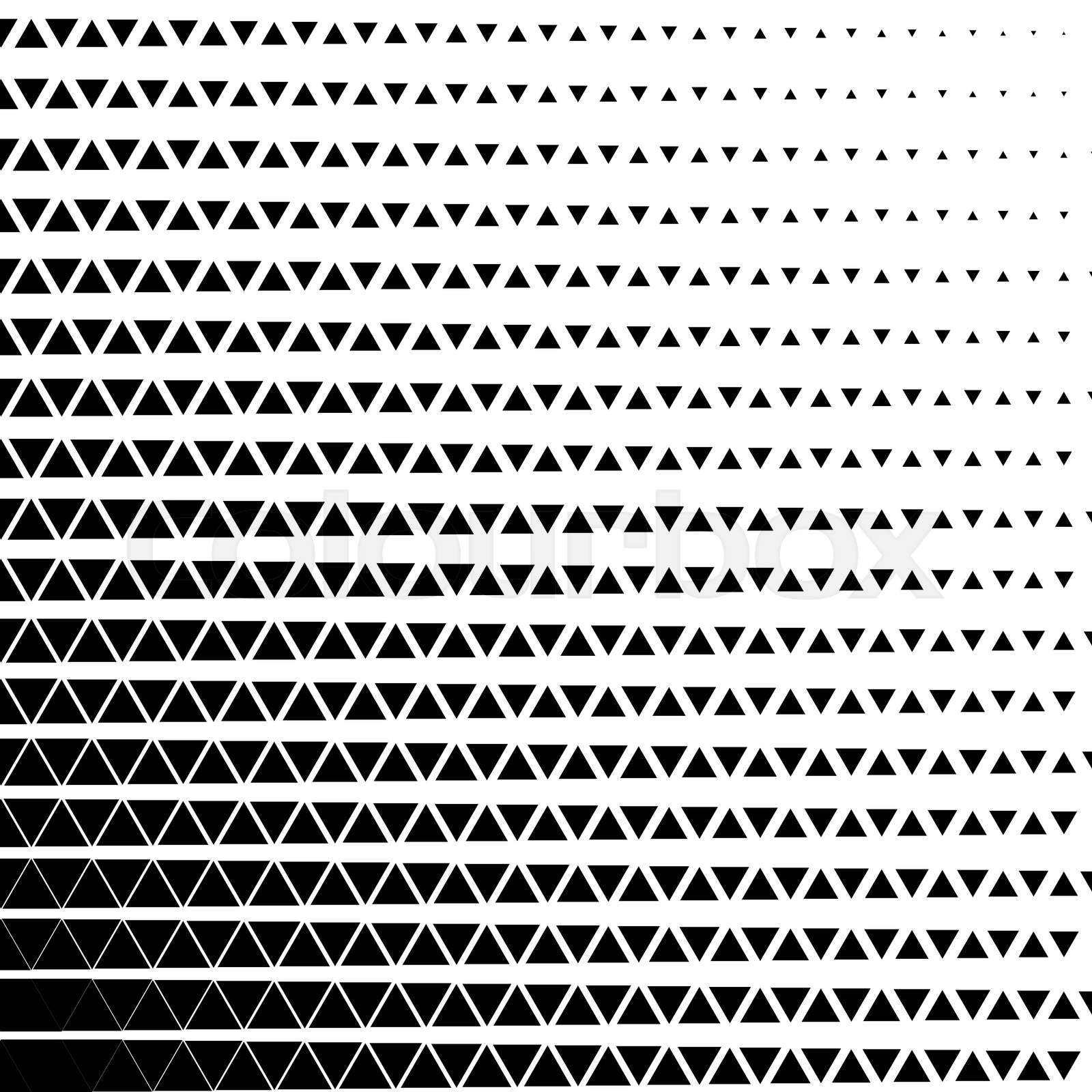 Abstract geometric black and white graphic design print half | Colourbox