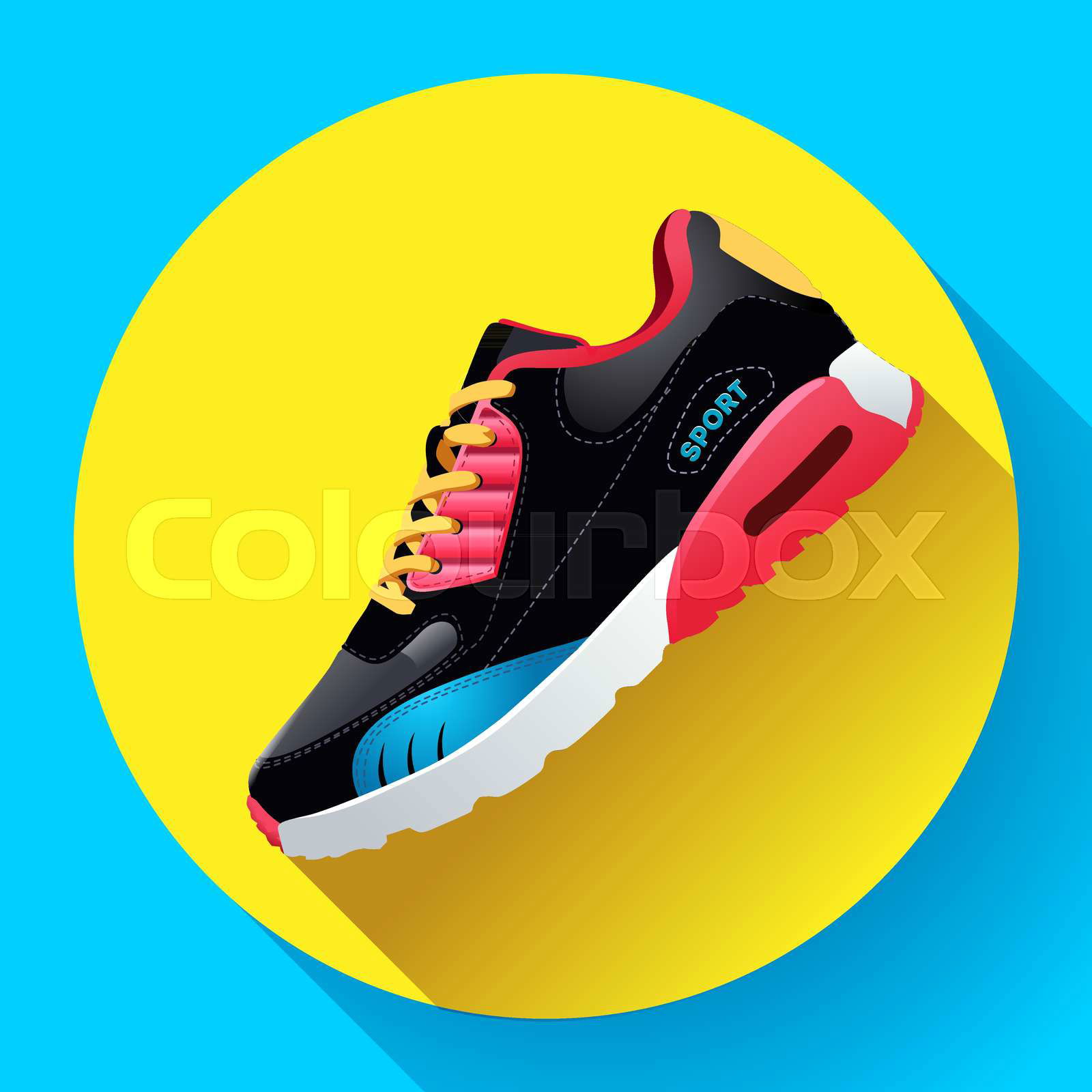 Fitness sneakers app logo shoes for training running shoe fl Colourbox