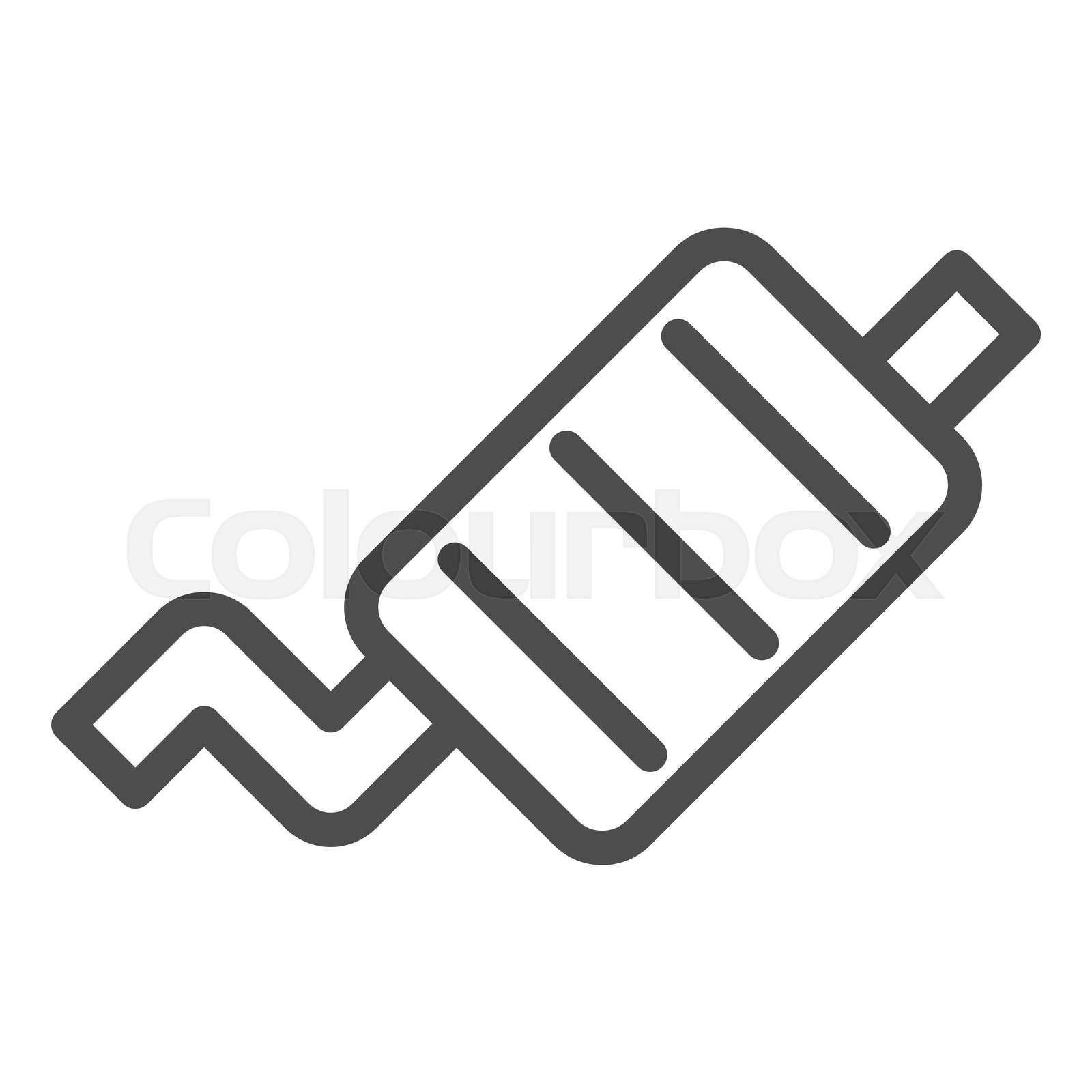 Exhaust pipe thin line icon. Car muffler vector illustration Colourbox