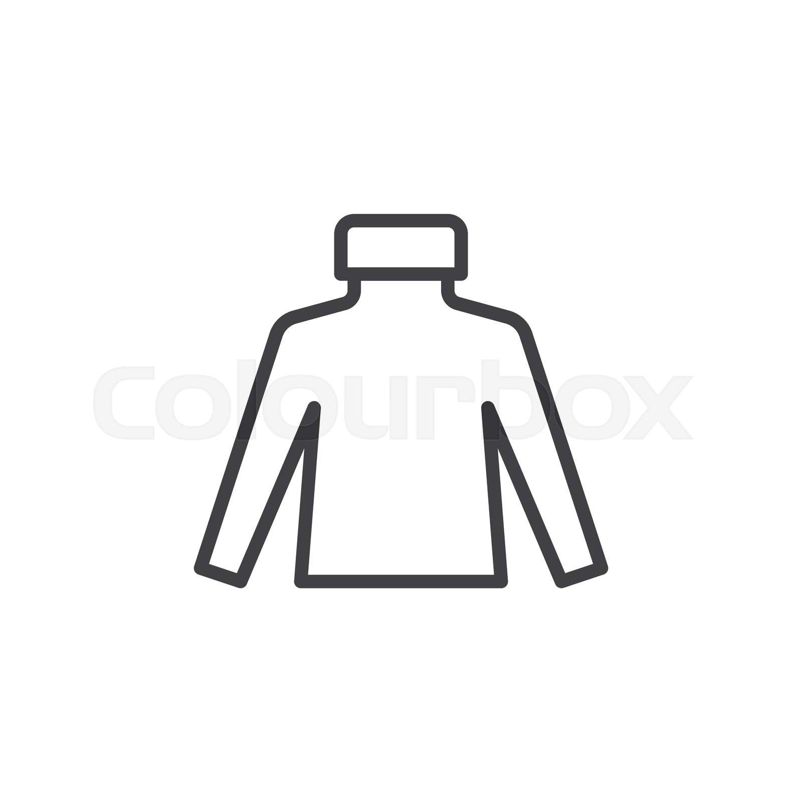 Turtleneck sweater line icon. linear style sign for mobile c Colourbox