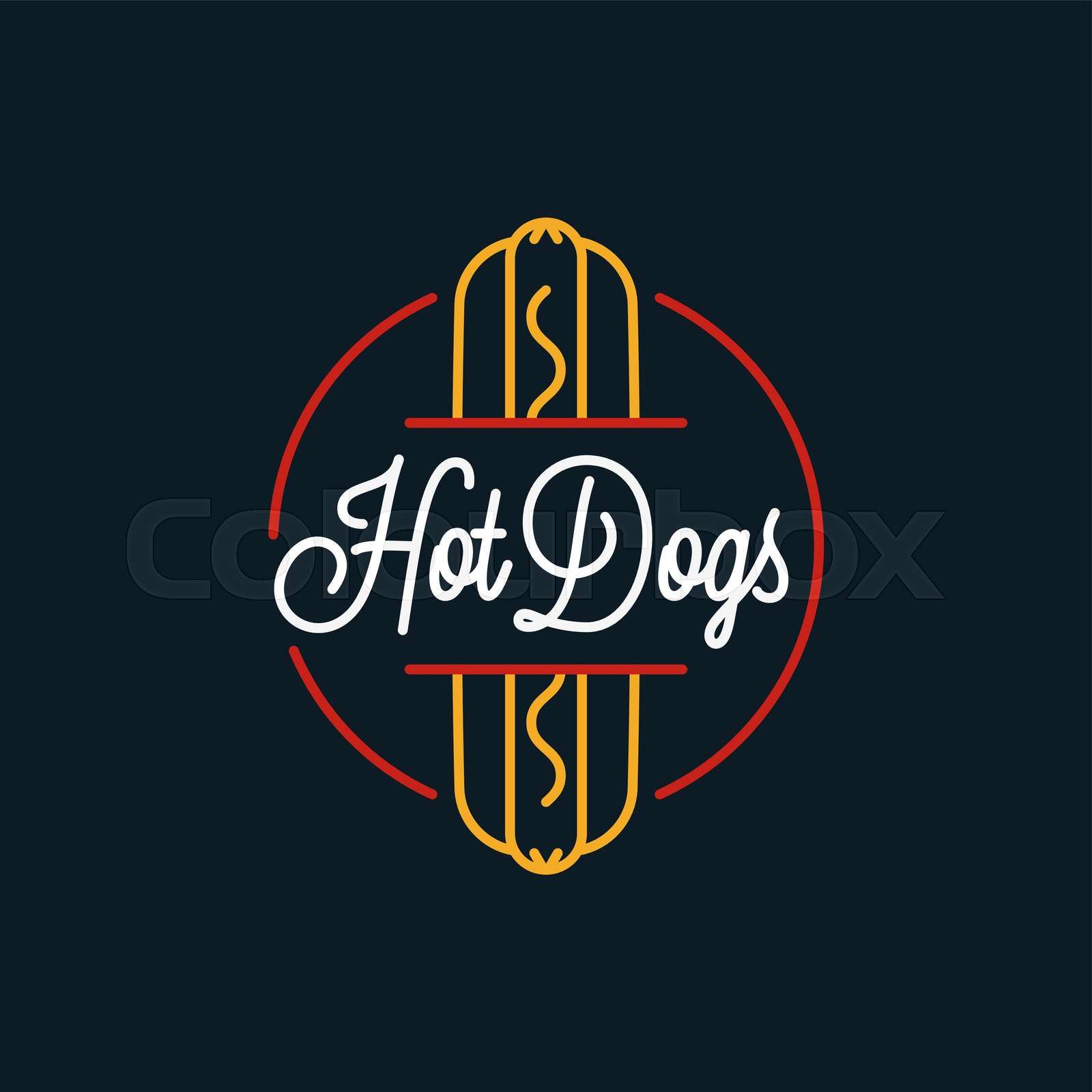 hot-dog-logo-round-linear-logo-of-hotdog-shop-stock-vector-colourbox