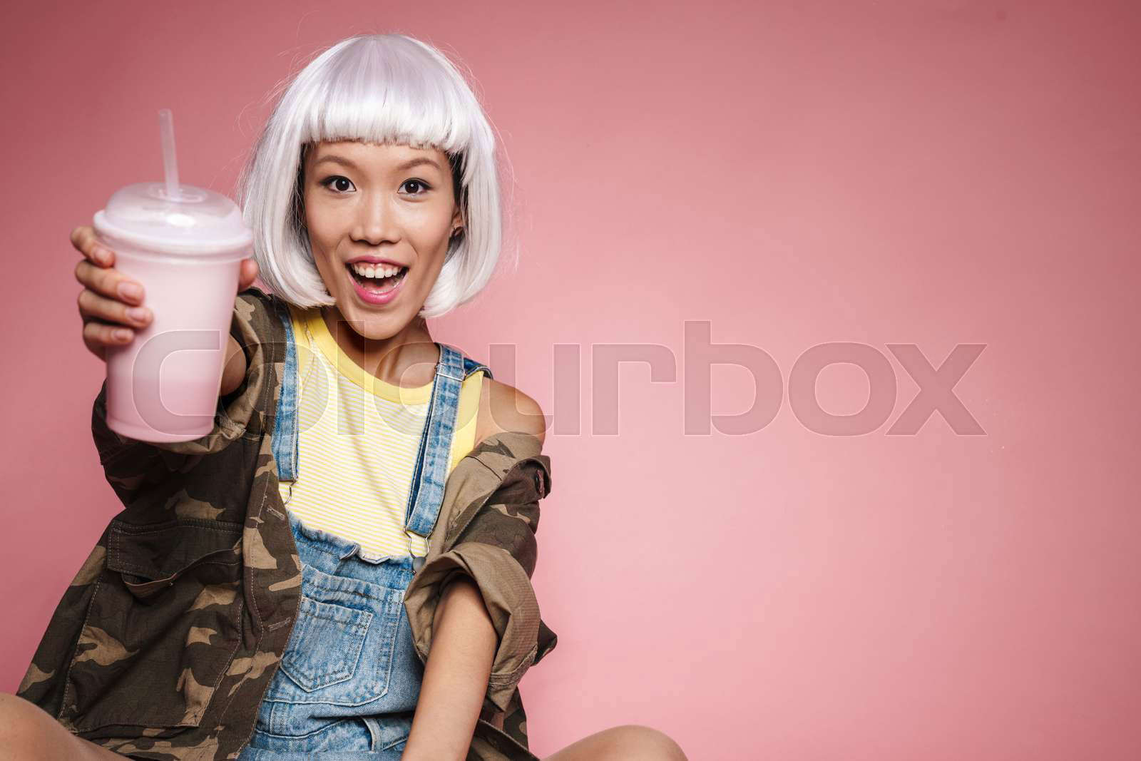 milkshake pink wig
