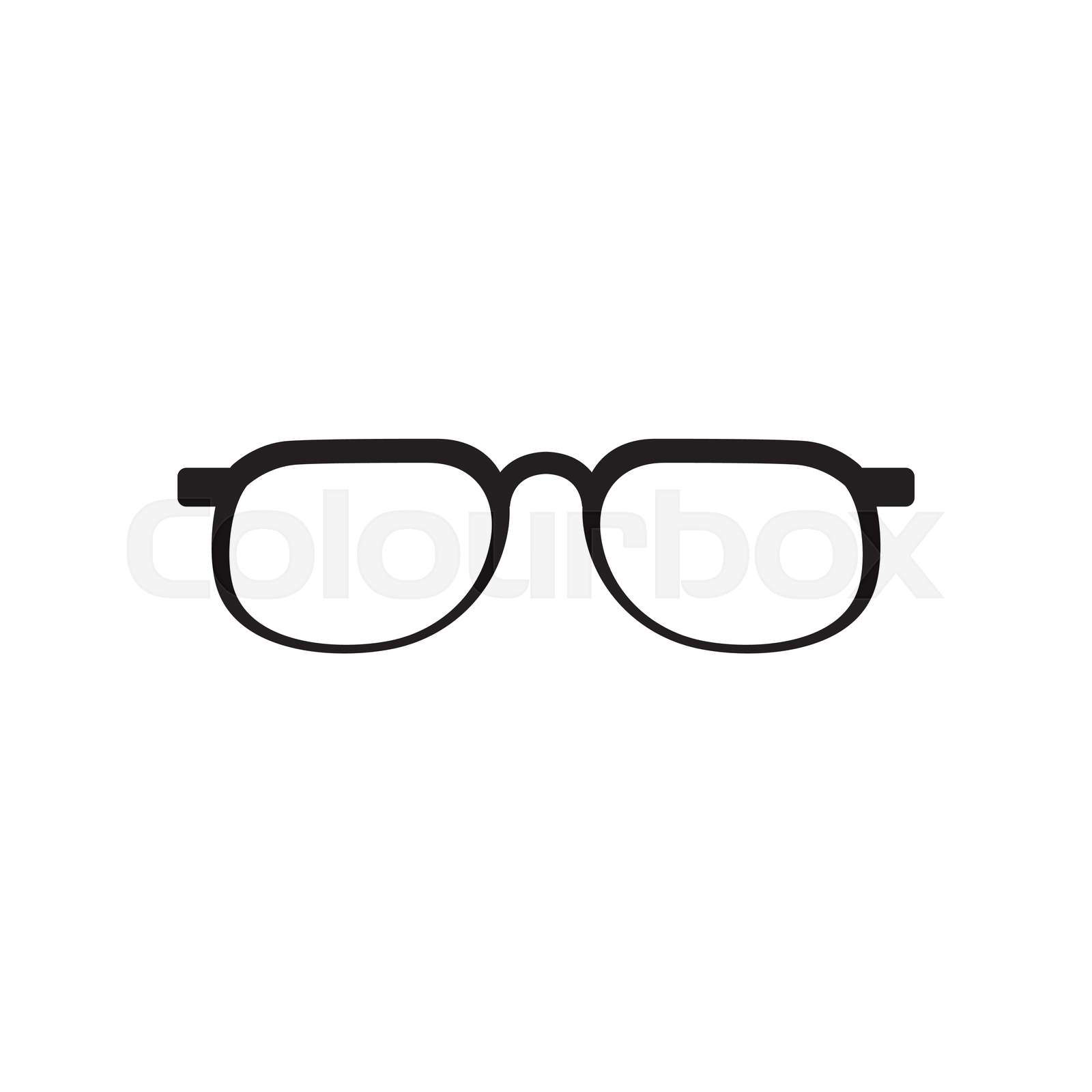 Glasses graphic design template vector isolated Colourbox