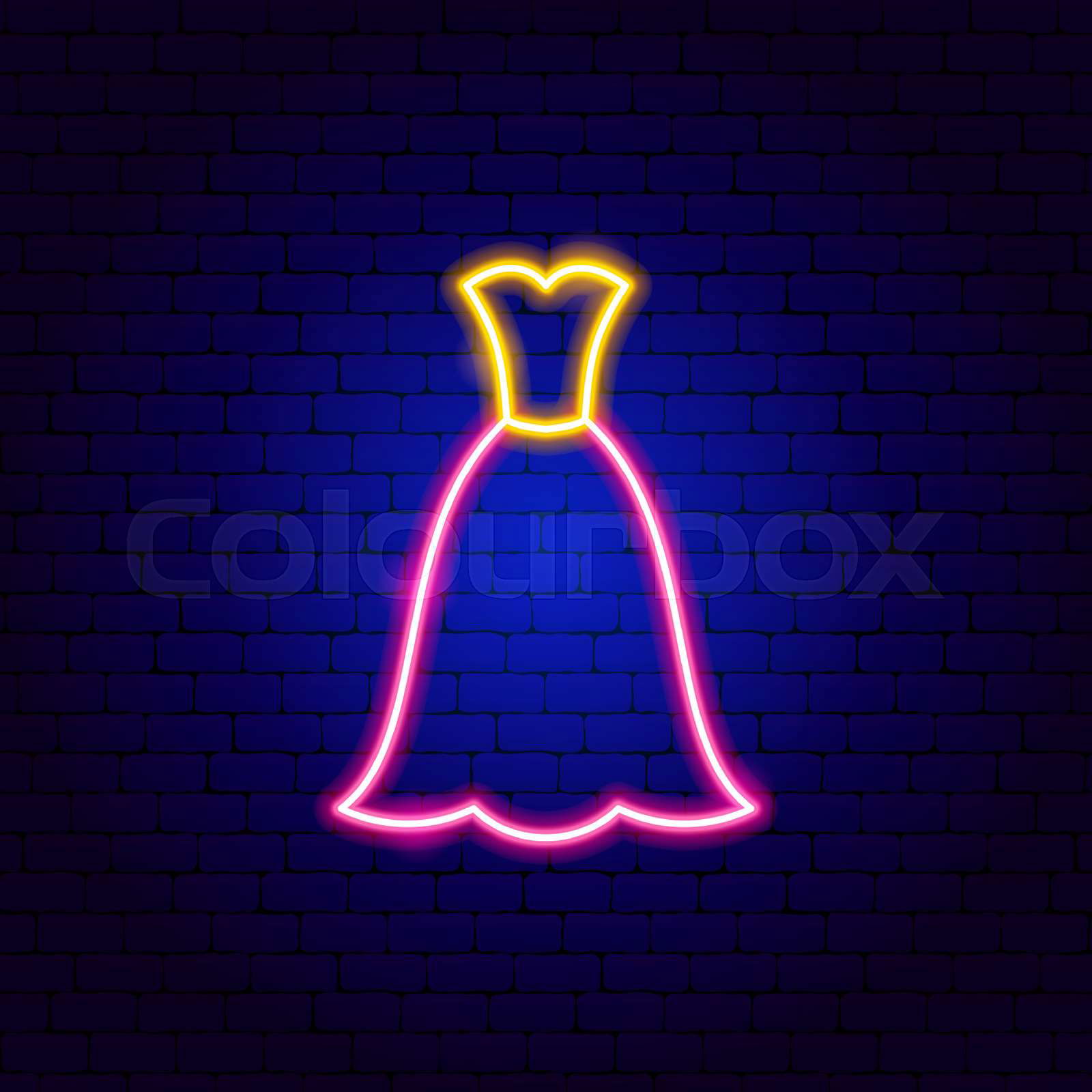Neon light dress sale