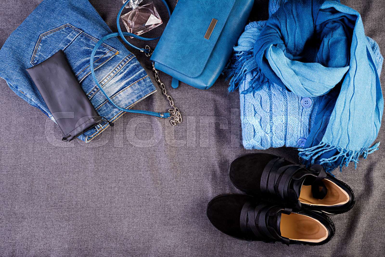 Womens clothing accessories footwear blue blouse jeans Colourbox