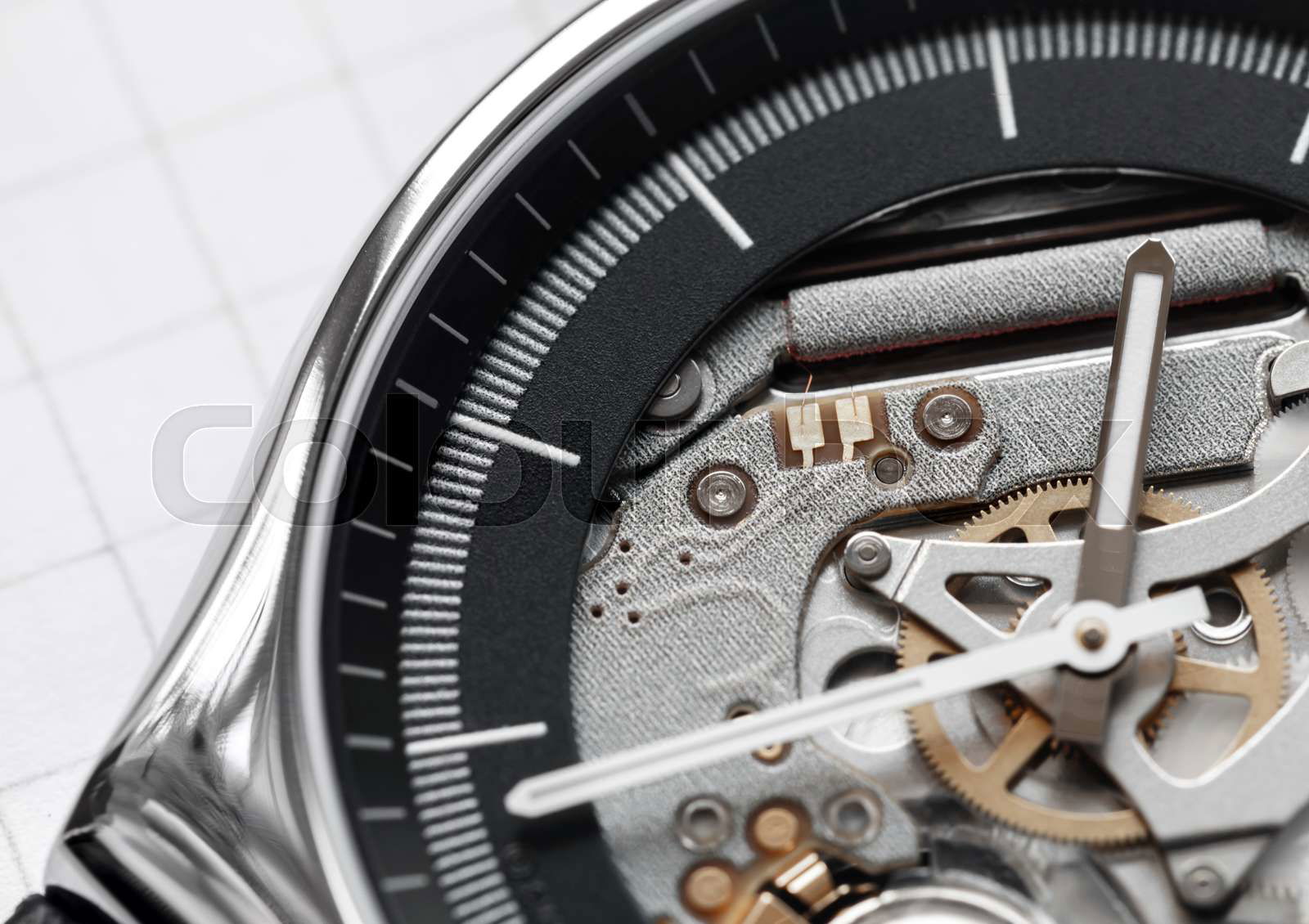 Quartz skeleton watch sale