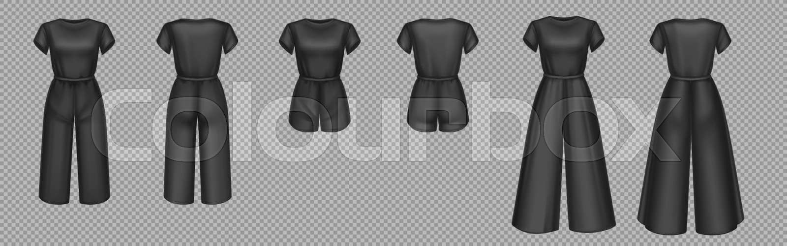Jumpsuit with skirt mockup sale