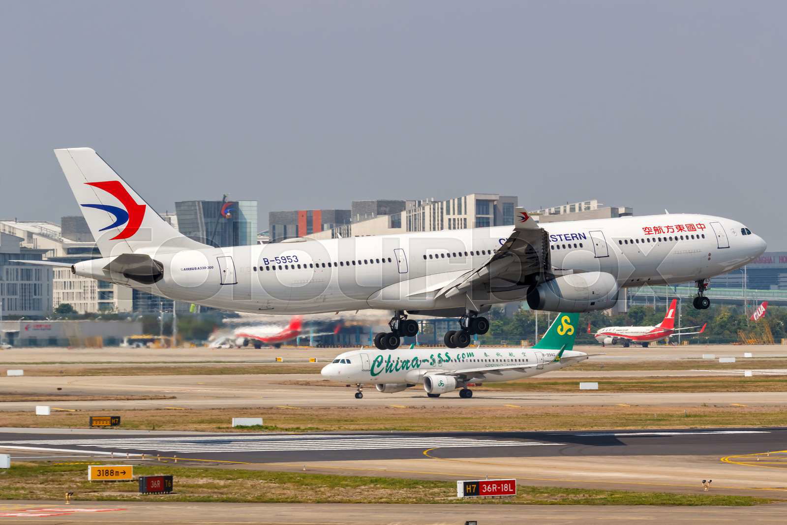 Shanghai, China - September 28, 2019: China Eastern Airlines