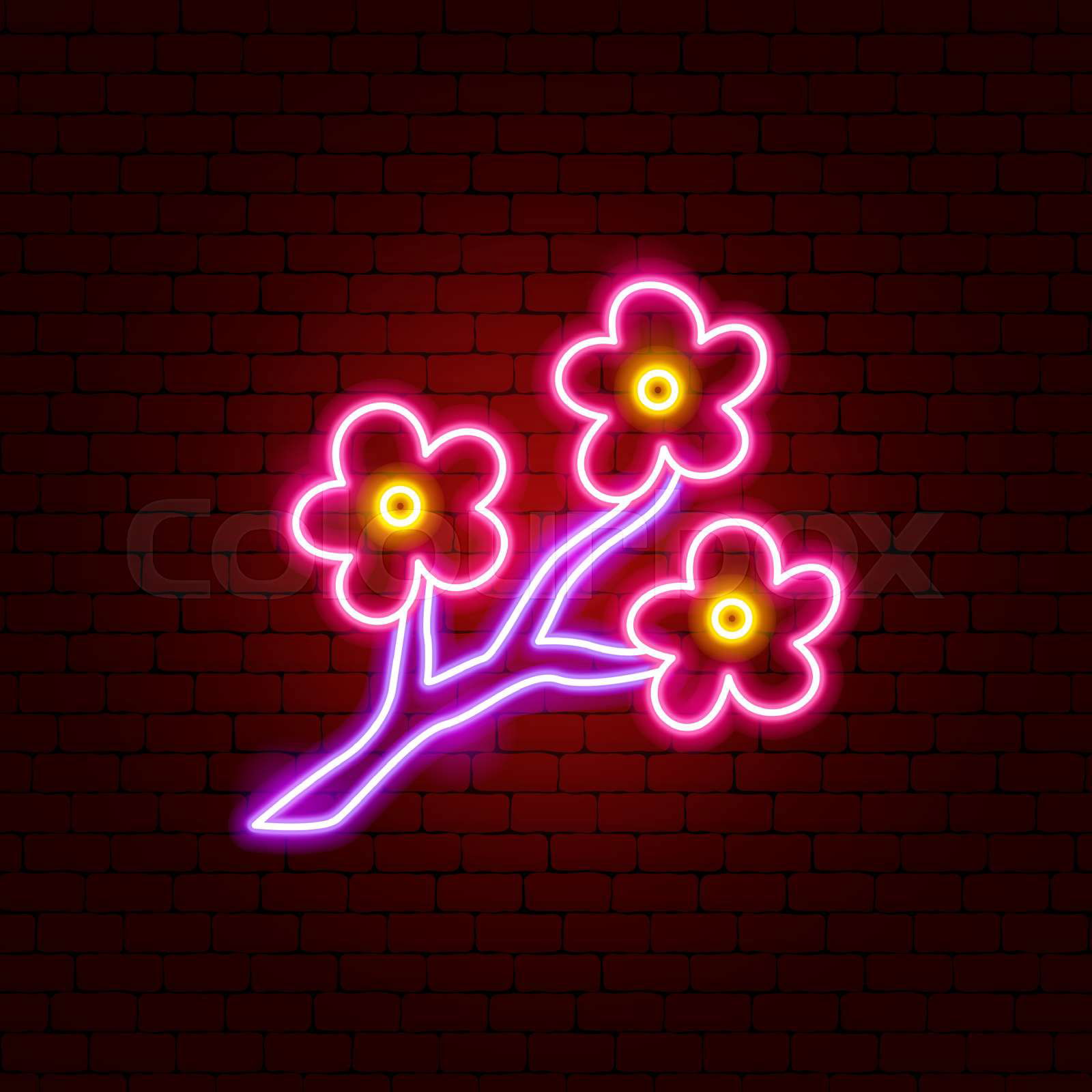 Sakura neon light hotsell