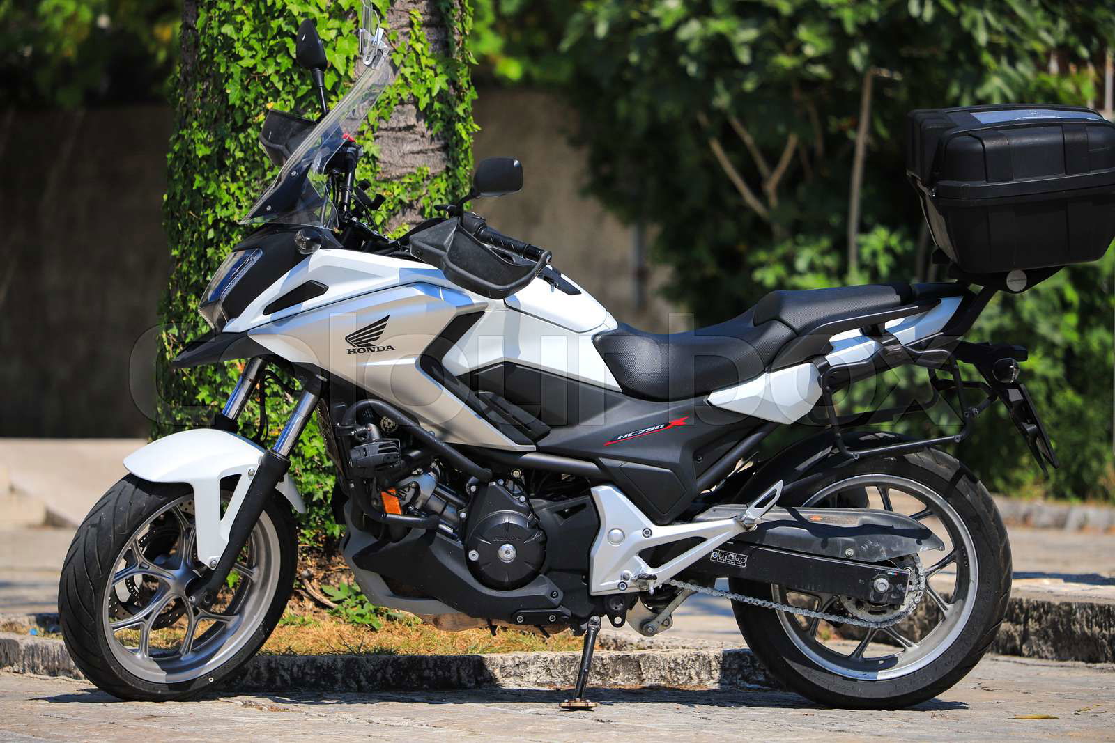 Budva Montenegro 14 july 2021 Motorcycle Honda NC750 on Colourbox