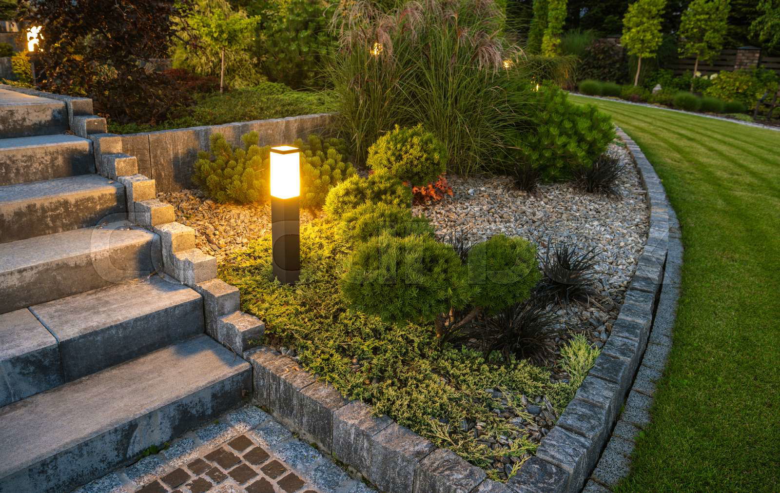 Residential Rockery Backyard Garden LED Outdoor Light Illumi Colourbox