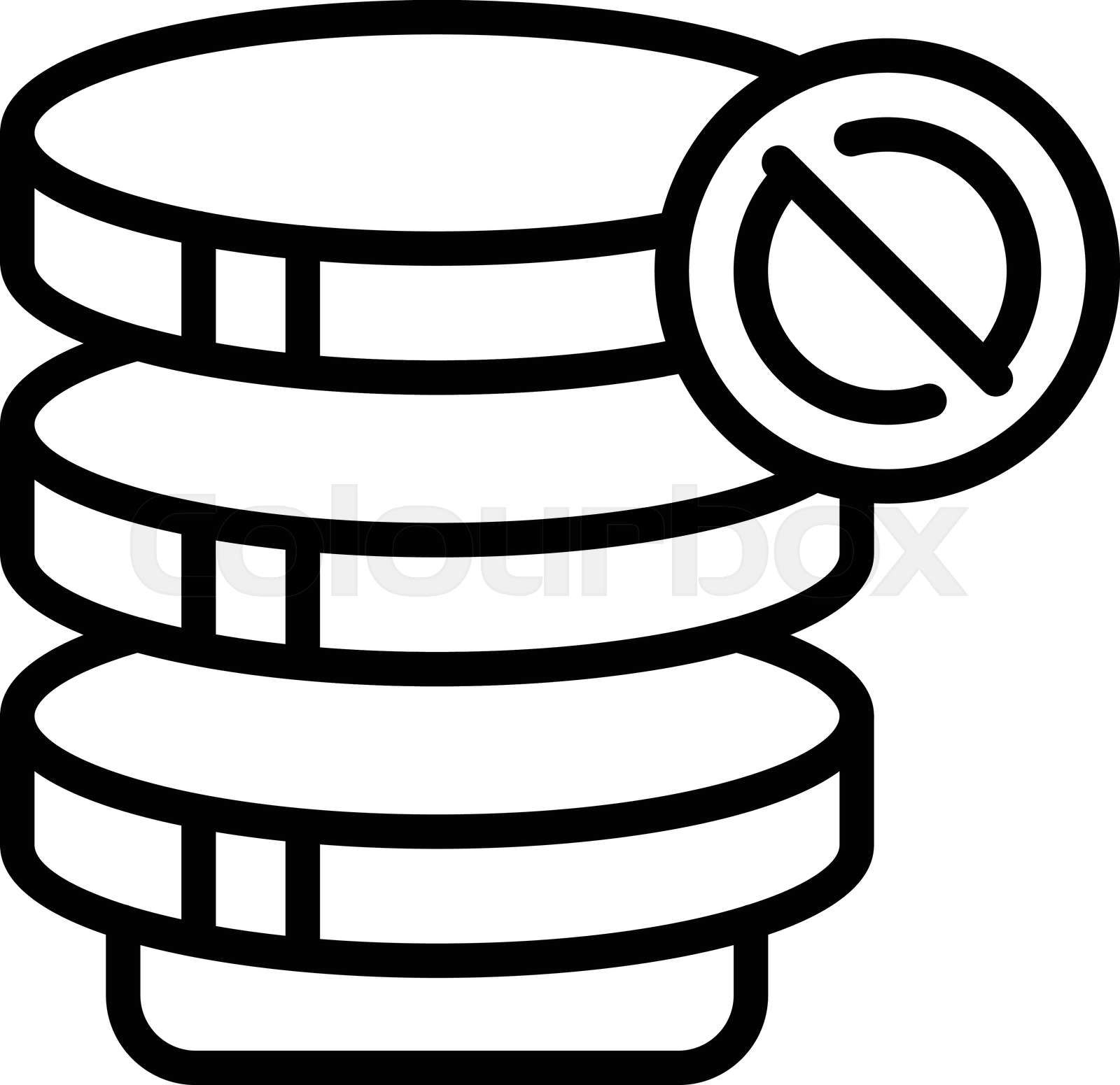 Lost signal icon outline vector. Online connect. Internet er Lost signal icon outline vector. Online connect. Internet er