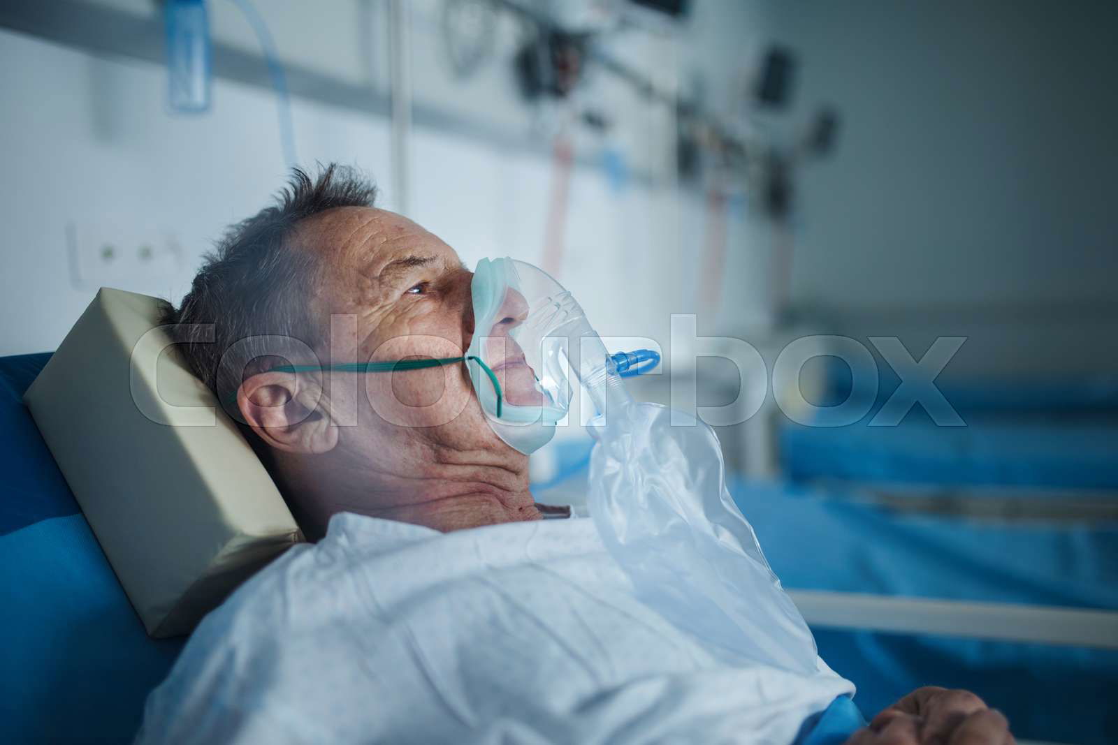 person on oxygen