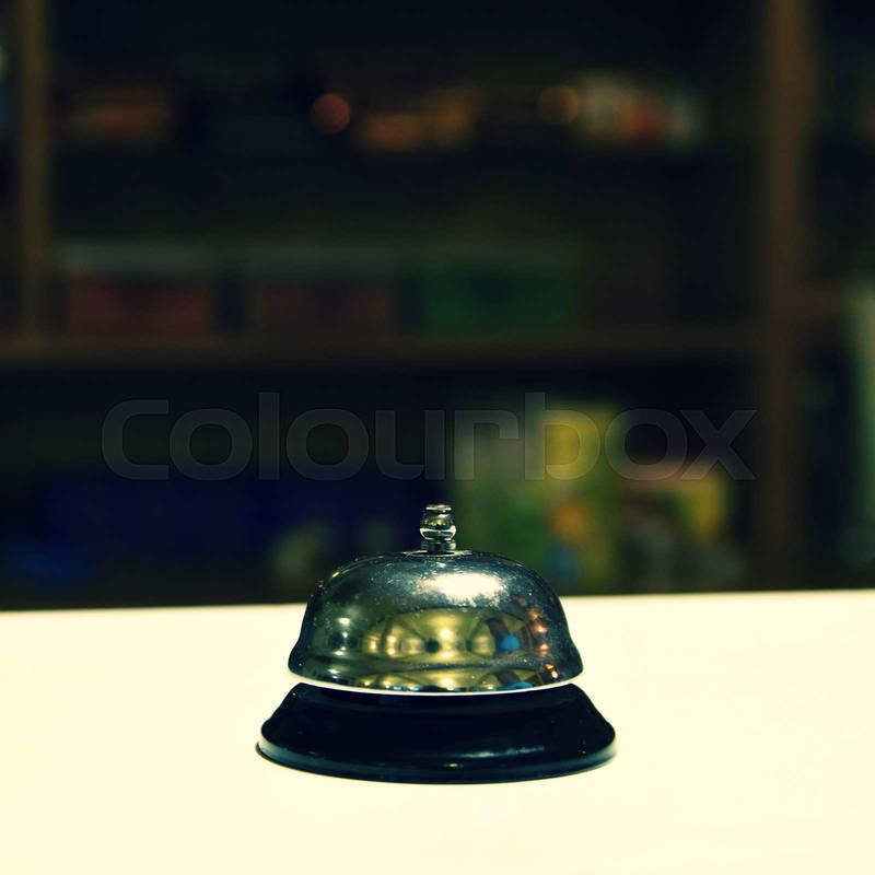 Hand Held Counter Bell For Service Alert In Hotel, Ghana