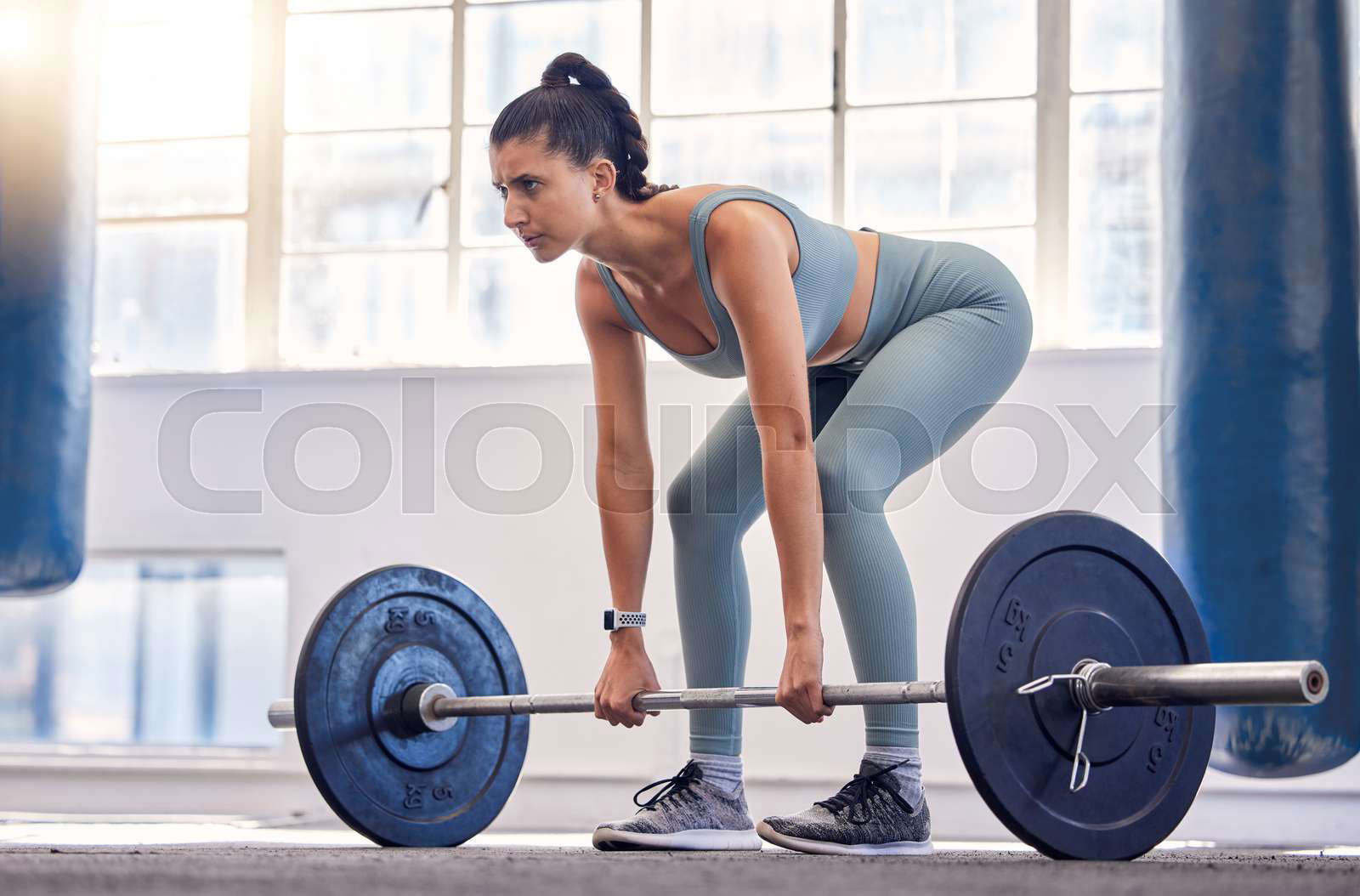 Woman barbell online