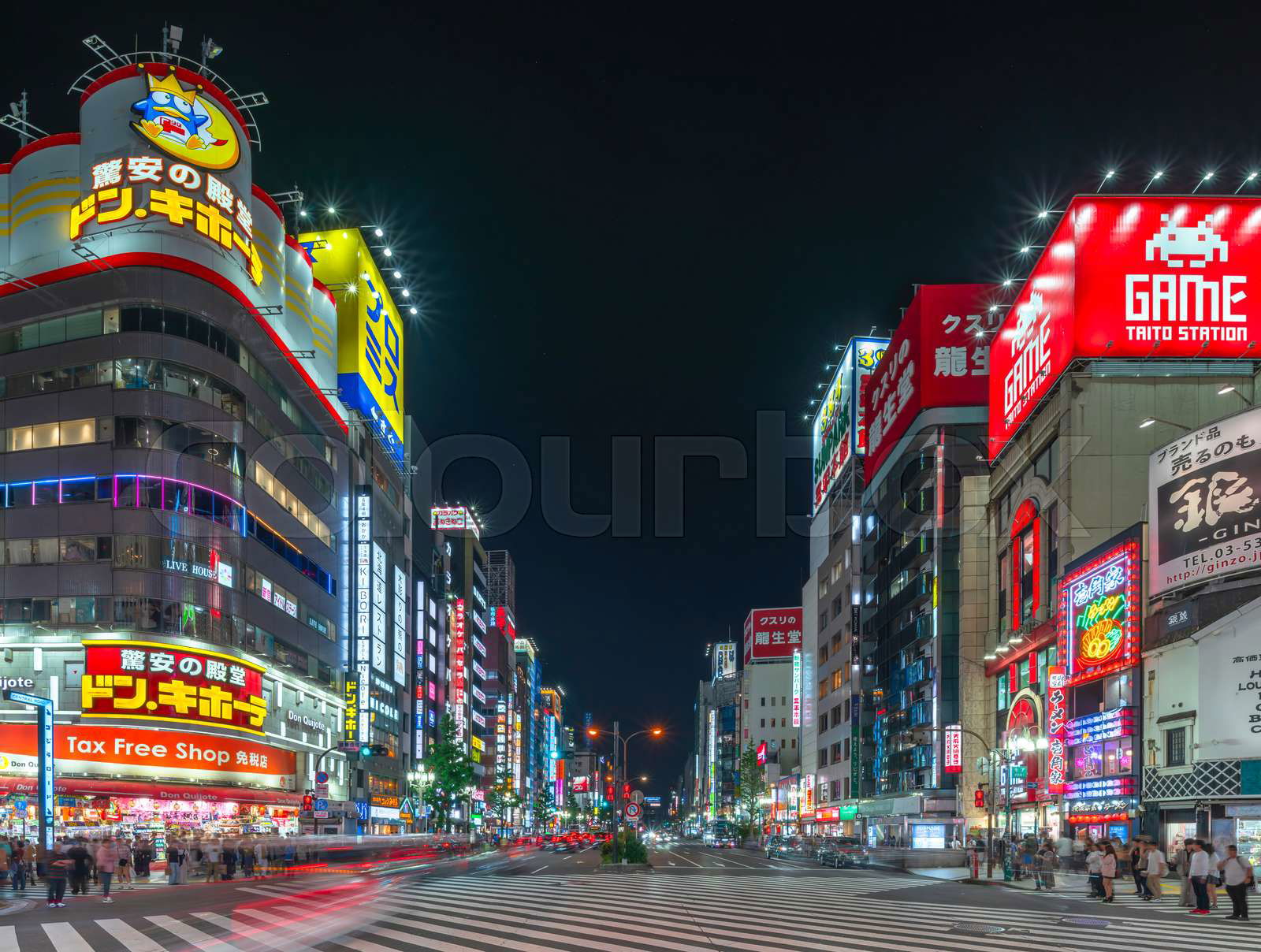 Tokyo, japan - apr 28 2024: Tourists at Kabukicho pedestrian