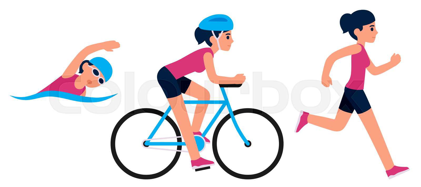 Swimming cycling and running new arrivals